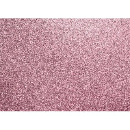 Glitterkarton Kangaro Oud roze - 50x70cm pak a 10 vel