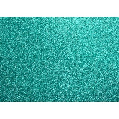 Glitterkarton Kangaro Turquois - 50x70cm pak a 10 vel