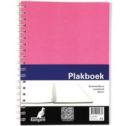 plakboek Kangaro A5 120grs 40 vel, voorkant roze