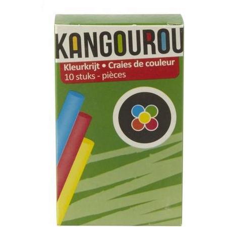 KANGOUROU - Gekleurd Krijt Lange Levensduur & Niet Giftig - 10 Stuks