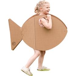 Kartonnen Vis verkleed kostuum - Cadeau van Duurzaam Karton - KarTent