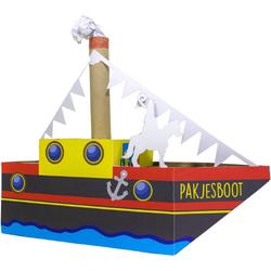 Papieren boot Surprise - Sinterklaas surprise - Cadeau van Duurzaam Karton - KarTent