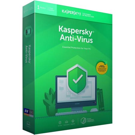 Kaspersky Anti-Virus 2019 - 1 Apparaat - 1 Jaar - Nederlands / Frans - Windows