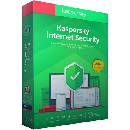 Kaspersky Internet Security 2020 - 12 maanden/1 apparaat - Nederlands (PC/MAC)