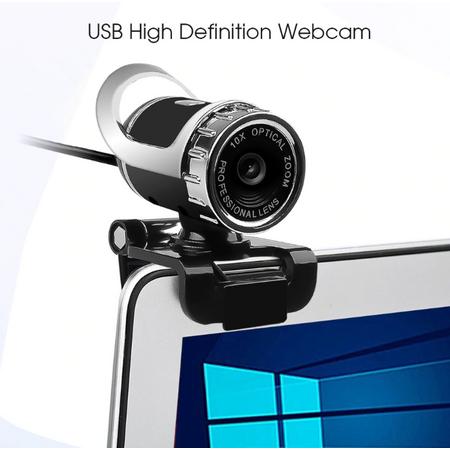 HD Webcam- 12 Megapixel Webcam- 360 Graden Clip-on Webcam