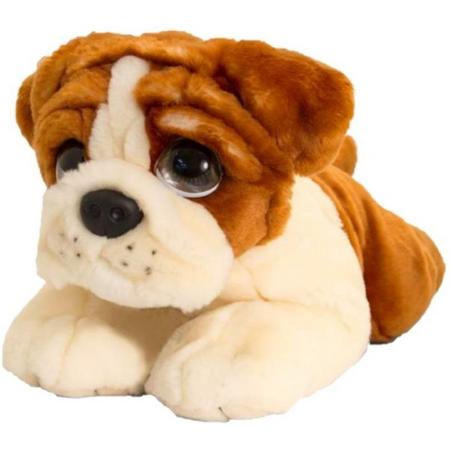 Keel Toys grote pluche Bulldog honden knuffel van 47 cm - knuffeldieren