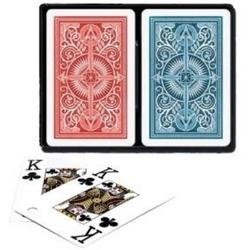 Pokerkaarten KEM 2-pack 100% Blauw/Rood