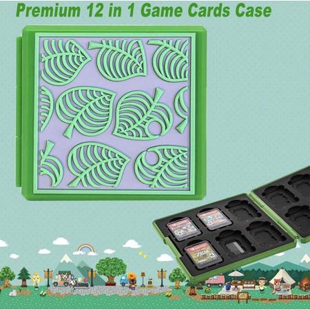 Nintendo switch - Game card case - spel hoesje - opbergen spelletjes - opslag case - 12 plaatsen voor 12 Nintendo games - Animal crossing