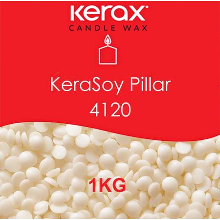 Kerax - 1KG - KeraSoy 4120 Pillar Wax - Pellets - Soja Was voor vrijstaande kaarsen - kaarsen maken