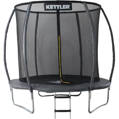 Kettler Trampoline Jump - 244cm rond - incl. net - incl. ladder - zwart