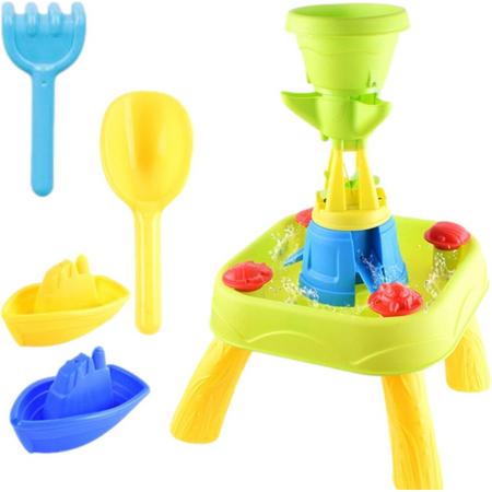 Kiddel watertafel met verdieping - Inclusief accessoires extra speelgoed - Water / zandtafel kinderspeelgoed Buitenspelen en Educatief Vermaak