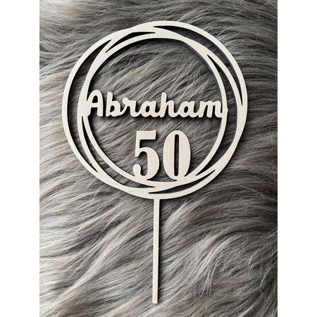 Taarttopper Abraham - 50 - verjaardag