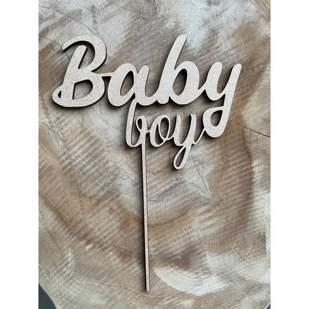 Taarttopper Baby boy - Babyshower - Geboorte