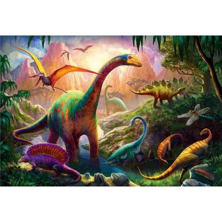 Diamond Painting - Dino - Dinosaurus - Dinos - Dinos  - 20 x 15 cm