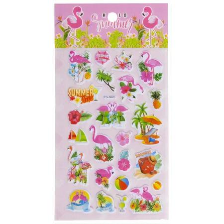 Flamingo Stickers - Summer - Zomer