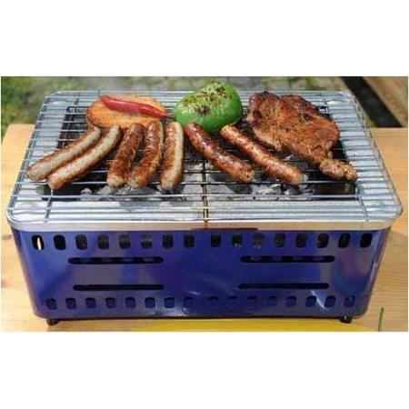 Kids At Work Bbq Grill Blauw Staal 37 Cm