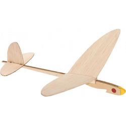 bouwpakket vliegtuig nr 3 junior hout bruin 2-delig