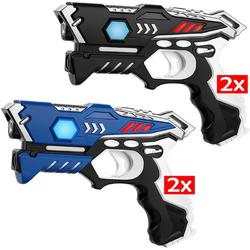 KidsFun Laserpistolen set - 4 Laser tag pistolen - Lasergame kopen