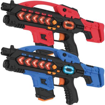 Lasergame set met 2 lasergeweren - KidsFun Plus lasergame geweren met veel extras