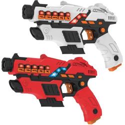 Lasergame set met 2 laserpistolen - KidsFun Plus laserguns met veel extras