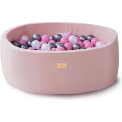 Ballenbak baby speelgoed roze - Kidsdouche ballenbad ballen 250 stuks Ø 7 cm - roze, zilver, parel