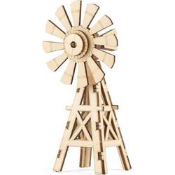 Kikkerland 3d-puzzel Windmill 15 X 11 Cm Hout Naturel