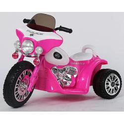 Elektrische Harley Politiemotor look 6v roze