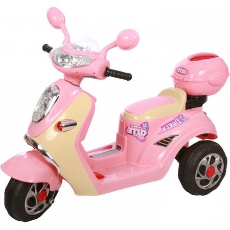 KinderCar Vespa look kinderscooter roze