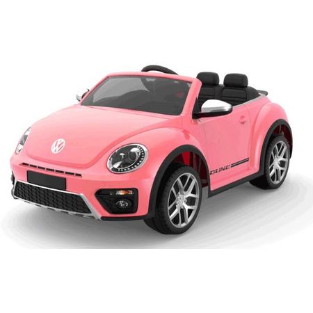 Volkswagen Beetle Dune roze 12v FM radio / rubberband