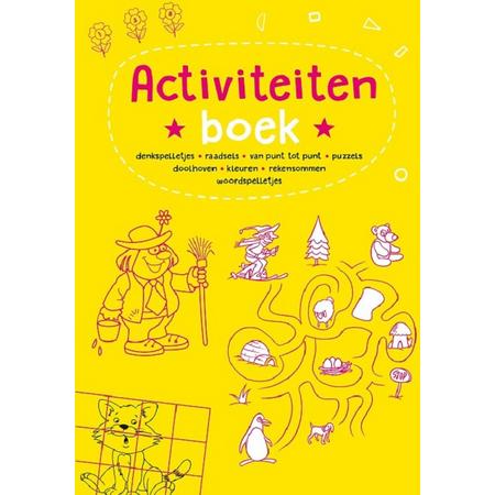 Kinderboeken Rebo Doeboek - Activiteitenboek 3 geel met 100 spelletjes