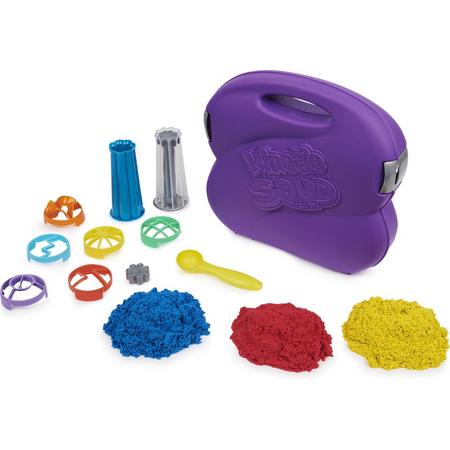 Kinetic Sand, speelset Sandwhirlz met Kinetic Sand in 3 kleuren (907 g) en meer dan 10 stuks gereedschap, voor kinderen van 3 jaar en ouder