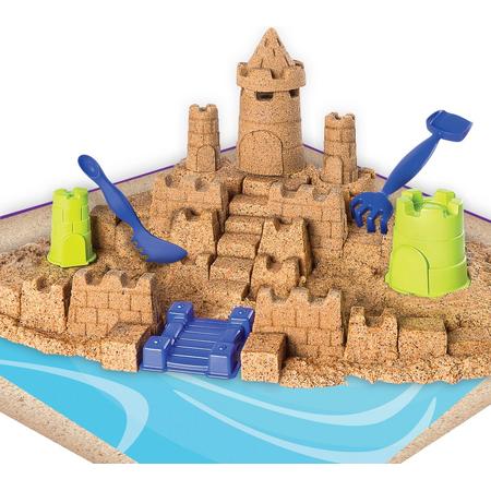 Kinetic Sand - Beach Sand Kingdom-speelset met 1,36 kg strandzand, voor leeftijden 3 en hoger