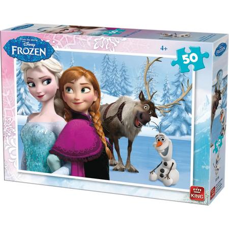 King Disney 2 Puzzles Frozen 50 stukjes