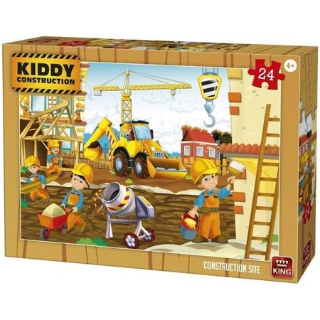 King Legpuzzel Kiddy Constructions - Construction Site 24 St