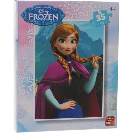 King Mini Legpuzzel Frozen - Anna 35 Stukjes