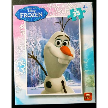 King Mini Legpuzzel Frozen - Olaf 35 Stukjes