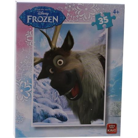King Mini Legpuzzel Frozen - Sven 35 Stukjes