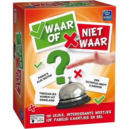 Waar of Niet Waar - King Pocketspel - Grappig Vraag en Antwoordspel - Vanaf 8 Jaar