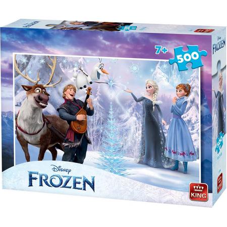 Disney 500 Stukjes Puzzel Frozen Kerstmis - King - 48 x 34 cm