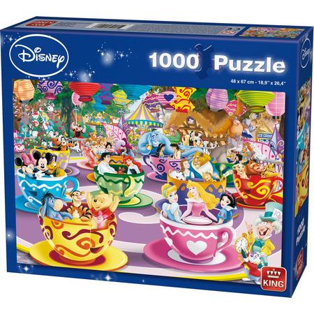 Disney Puzzel 1000 Stukjes - Mad Tea Cups - King