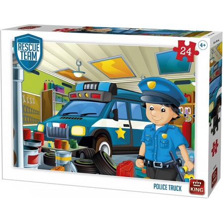 Kinderpuzzel POLICE TRUCK 24 Stukjes