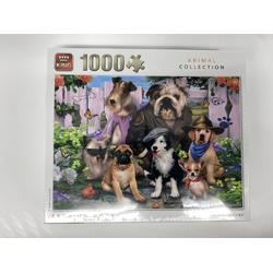 King - Legpuzzel - Fashion Dogs - Mode honden - Animal collection - Legpuzzel voor volwassenen - legpuzzel voor jongens - legpuzzel voor meisjes 1000 stukjes (ca. 68 x 49 cm)