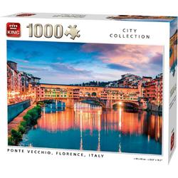 King Legpuzzel Florence - Steden Collectie - 1000 Stukjes - Ponte Vecchio