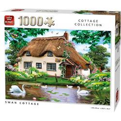 King Puzzel 1000 Stukjes - Swan Cottage