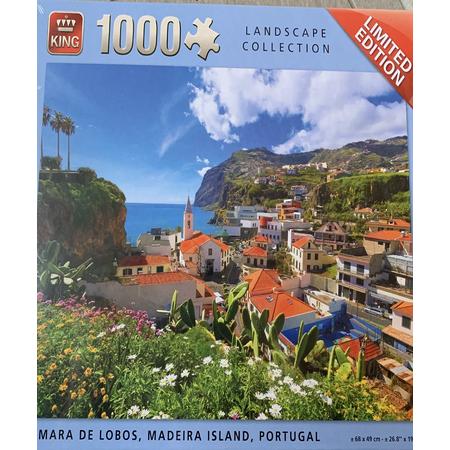 King Puzzel 1000 stukjes Camara de Lobos Madeira