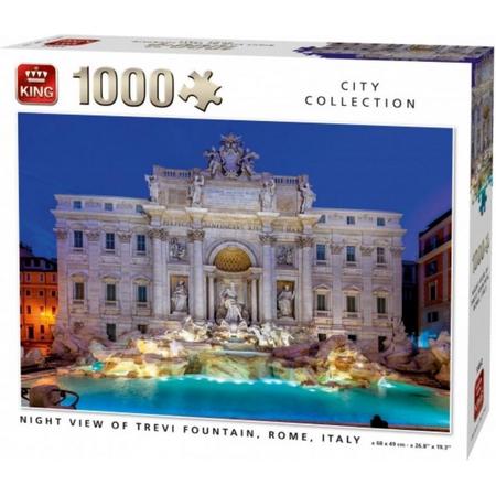 King Puzzel City Collection Trevi Fountain Rome 1000 Stukjes