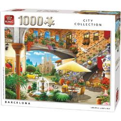 Puzzel 1000 Stukjes Barcelona - King - Legpuzzel Steden - 68 x 49 cm