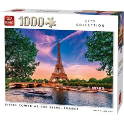 Puzzel 1000 Stukjes EIFFEL TOWER AT THE SEINE, FRANCE