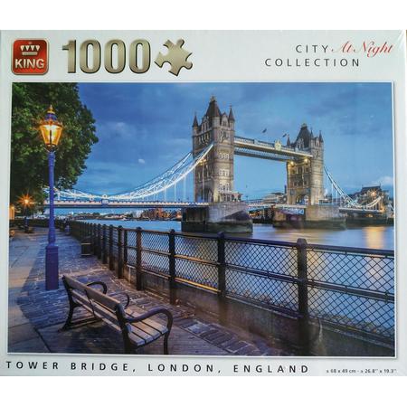 Puzzel 1000 Stukjes Tower Bridge Londen - King - Legpuzzel (68 x 49 cm)