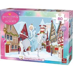 Puzzel Paarden en Prinsessen Sneeuwprinses - King - 50 Stukjes